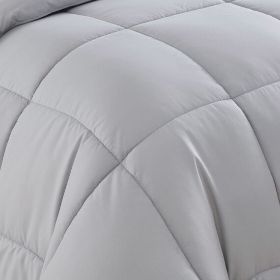 Bettwäsche-Set für King-Size-Betten – 7-teilige Bettwäsche-Kollektion – 1 Steppdecke, 1 Spannbetttuch, 1 flach, 4 Kissenbezüge – Tiefe Tasche – weich und atmungsaktiv – Premium-Qualität – ideal für