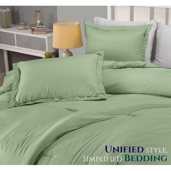 Utopia Bedding Bettwäsche-Set für King-Size-Betten, 3-teilig, Salbeigrün, King-Size-Bettdecken-Sets, Daunen-Alternative, weiches Bettwäsche-Set, 1 Bettdecke (228,6 x 259,1 cm), 2 Kissenbezüge (50,8 x