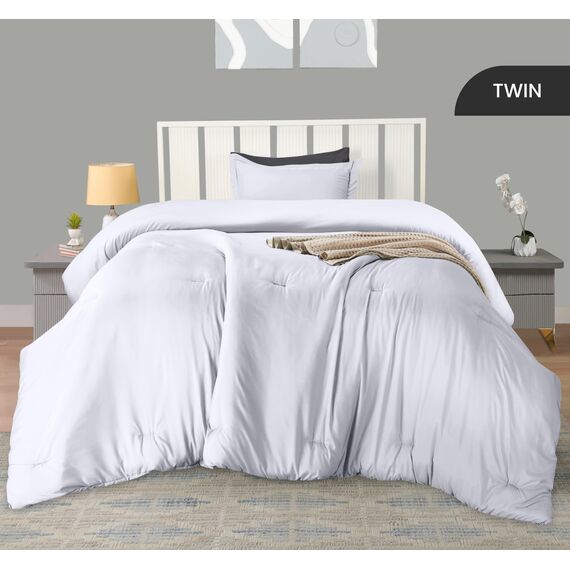 Utopia Bedding Bettwäsche-Set für Doppelbetten mit 1 Kissenbezug – Bettwäsche-Sets – Daunen-Alternative weiße Steppdecke – weich und bequem – maschinenwaschbar