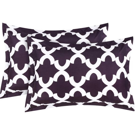 Utopia Bedding Bettwäsche-Set für King-Size-Betten (Pflaume/lila) mit 2 Kissenbezügen – Bettdecken-Sets – Daunenalternative Steppdecke – weich und bequem – maschinenwaschbar