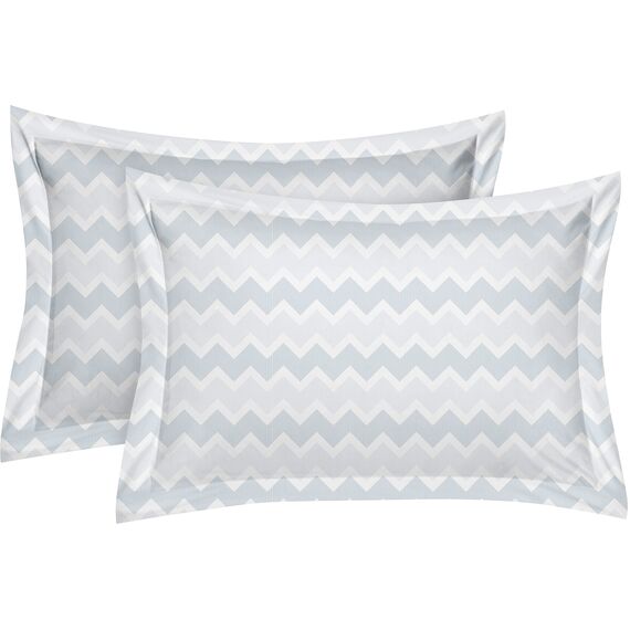 Utopia Bedding - Bettdecken-Set mit 2 Kissenbezügen, 3-teiliges Bettwäsche-Set, Daunen-Alternative, weich und bequem, maschinenwaschbar, Chevron-Grau, Queen-Size-Bett