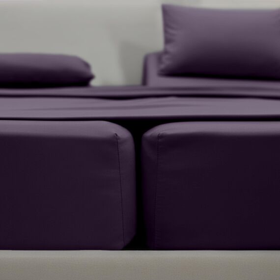 Elegant Comfort Luxuriöses 1500 Premium-Bettwäsche-Set aus Mikrofaser in Hotelqualität, dreireihig, Bestickt, weichstes 5-teiliges Bettwäsche-Set, Knitter- und lichtbeständig, Split-Kingsize-Bett,