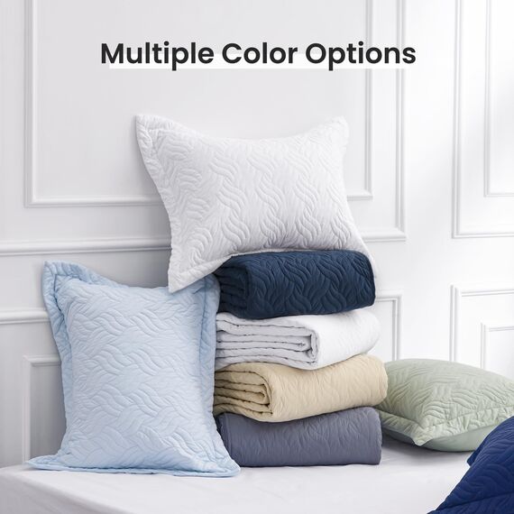 Love's cabin Quilts for Queen Bed Camel Bedspreads Bedding Set - Summer Lightweight Bedspread Comforter - Wave Pattern Bedding Coverlet for All Season - 3-teilig (1 Steppdecke, 2 Kissenbezüge)