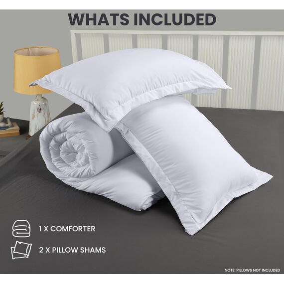 Utopia Bedding Bettdecke für Queen-Size-Betten, ultraplüschig, hypoallergen, silikonisierte Faserfüllung, Daunen-Alternative Bettdecke (weiß)
