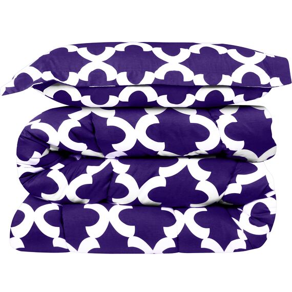 Utopia Bedding - Bettdecken-Set mit 1 Kissenbezug, 2-teiliges Bettwäsche-Set, Daunen-Alternative, weich und bequem, maschinenwaschbar, Lila, Doppelbett