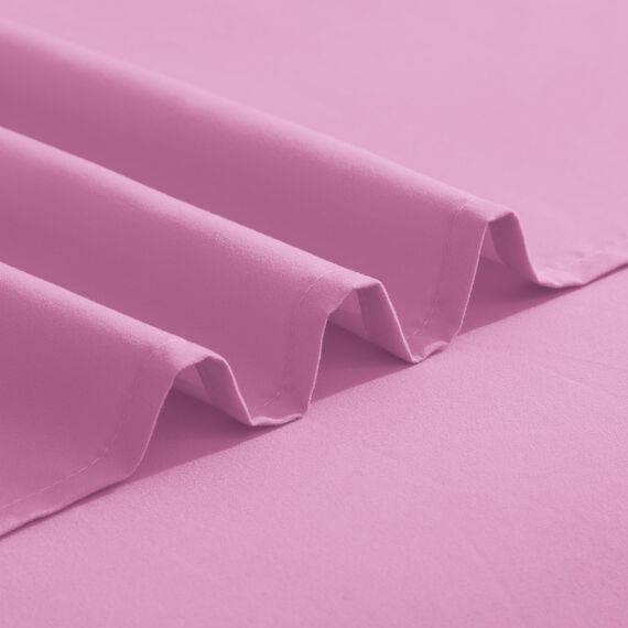 Elegant Comfort Luxuriöses 1500 Premium-Bettwäsche-Set aus Mikrofaser in Hotelqualität, dreireihig, Bestickt, weichstes 4-teiliges Bettlaken-Set, Knitter- und lichtbeständig, Queen, Hellrosa