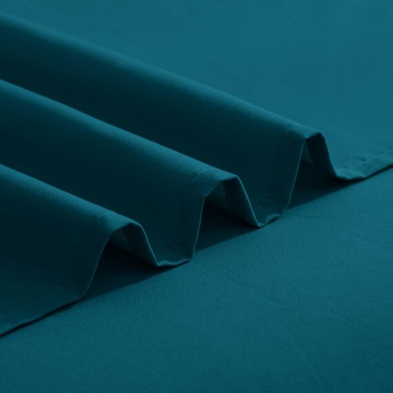 Elegant Comfort Luxuriöses 1500 Premium-Bettwäsche-Set, Mikrofaser, Hotelqualität, dreireihig, Bestickt, weichstes 4-teiliges Bettlaken-Set, Knitter- und lichtbeständig, Twin/Twin XL, Marineblaugrün