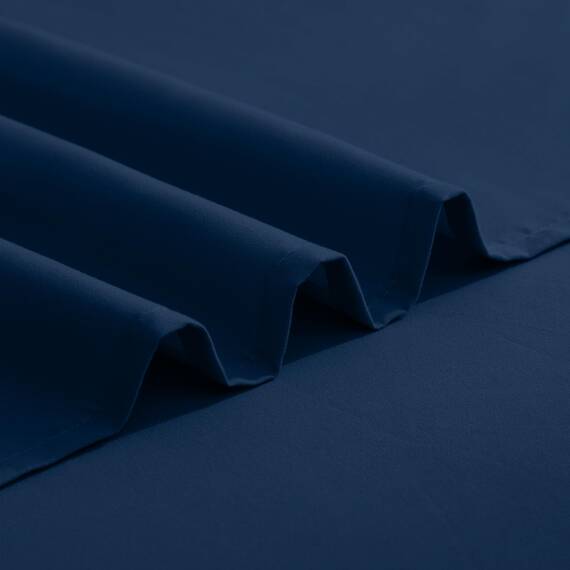 Elegant Comfort Luxuriöses 1500 Premium-Bettwäsche-Set aus Mikrofaser in Hotelqualität, dreireihig, Bestickt, weichstes 4-teiliges Bettlaken-Set, Knitter- und lichtbeständig, Twin/Twin XL, Marineblau