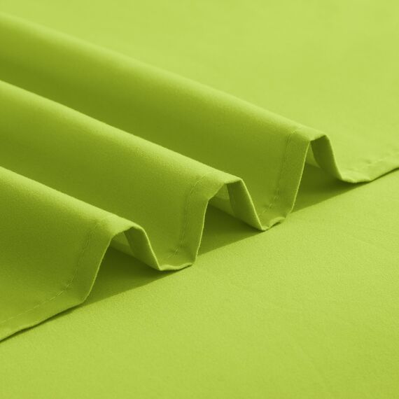 Elegant Comfort Luxuriöses 1500 Premium-Bettwäsche-Set aus Mikrofaser in Hotelqualität, dreireihig, Bestickt, weichstes 4-teiliges Bettlaken-Set, Knitter- und lichtbeständig, Twin/Twin XL, Limette