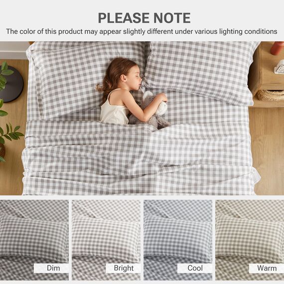 Sleep Philosophy True North Flanell-Bettwäsche-Set aus 100% Baumwolle, für Doppelbett, gemütliches Flanell-Bettwäsche-Set, gebürstet für zusätzliche Weichheit, Schwerer, Warmer
