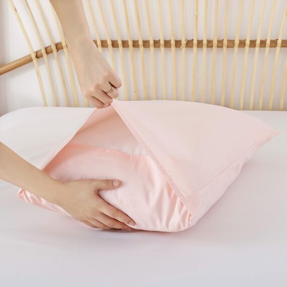 ROSGONIA Twin/Twin XL Tröster-Set für College-Mädchen und Jungen, 1 Boho-rosa Schmusetuch und 1 Kissenbezug, leichtes Kinder-Bettwäsche-Set für Schlafsaal