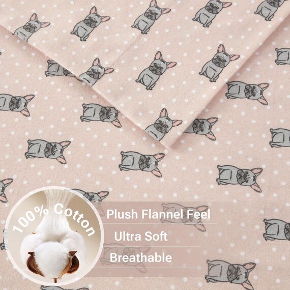 SLEEP PHILOSOPHY True North by Bettwäsche-Set für kaltes Wetter Casual King French Bulldog