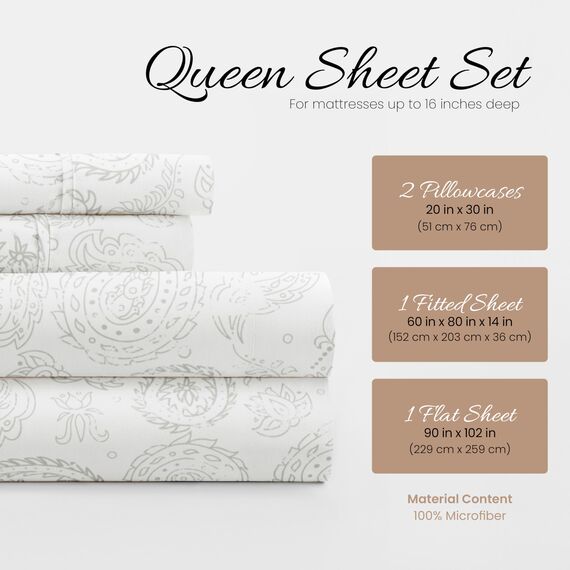 Linen Market 4-teiliges Bettlaken-Set