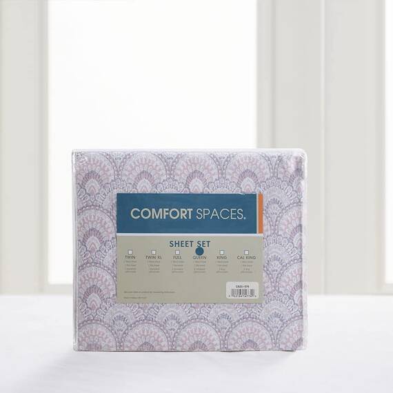 Comfort Spaces Bettlaken-Set aus 100% Baumwolle, atmungsaktiv, leicht, weich, mit 35,6 cm elastischer Tasche, passend für Matratzen bis zu 40,6 cm, gemütliche Ganzjahres-Bettwäsche, passender