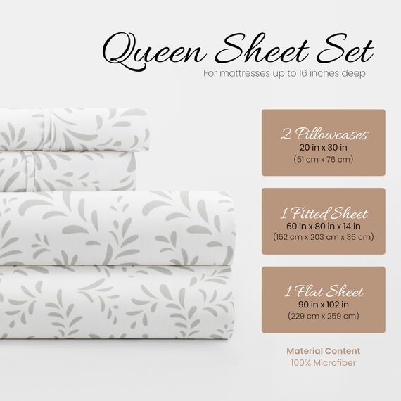 Linen Market 4-teiliges Bettlaken-Set