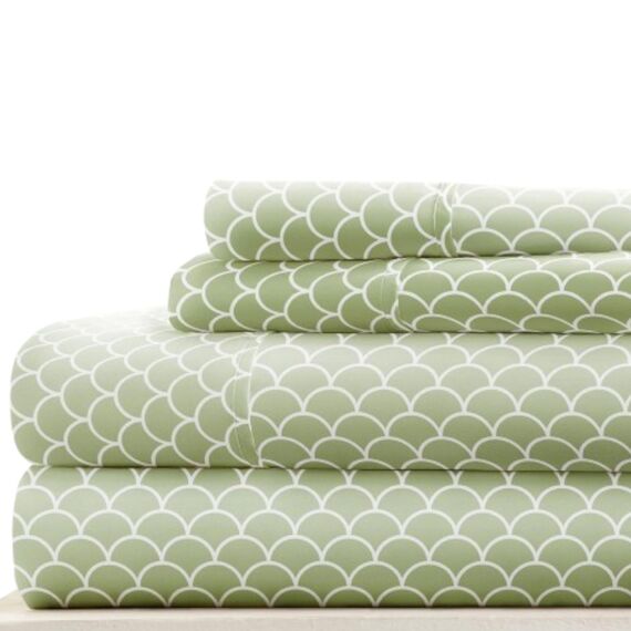 Linen Market Bettlaken-Set, Mikrofaser, Jakobsmuschelsalbei, Doppelbett