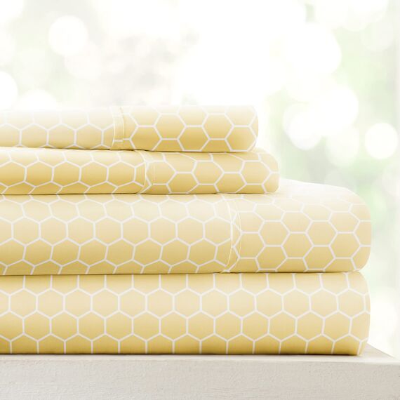 Linen Market 4-teiliges Queen-Bettwäsche-Set (geometrisch) – Schlafen Sie Besser als je zuvor mit diesen ultraweichen und kühlenden Bettlaken für Ihr Queen-Size-Bett – Tiefe Tasche für 40,6 cm große