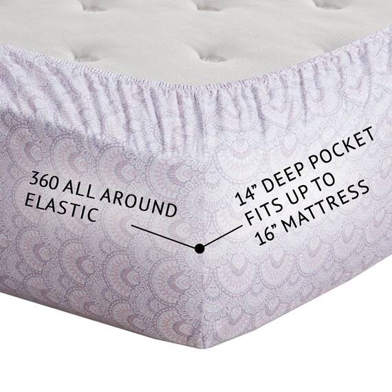 Comfort Spaces Bettlaken-Set aus 100% Baumwolle, atmungsaktiv, leicht, weich, mit 35,6 cm elastischer Tasche, passend für Matratzen bis zu 40,6 cm, gemütliche Ganzjahres-Bettwäsche, passender