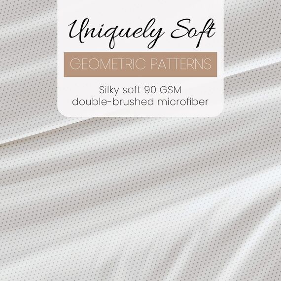 Linen Market 4-teiliges California King Bettwäsche-Set (grau gepunktet) – Schlafen Sie besser als je zuvor mit diesen ultraweichen und kühlenden Bettlaken für Ihr Cal King Size Bett – tiefe Tasche für