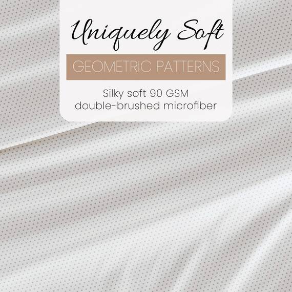 Linen Market 4-teiliges Queen-Bettwäsche-Set (grau gepunktet) – Schlafen Sie Besser als je zuvor mit diesen ultraweichen und kühlenden Bettlaken für Ihr Queen-Size-Bett – Tiefe Tasche für 40,6 cm