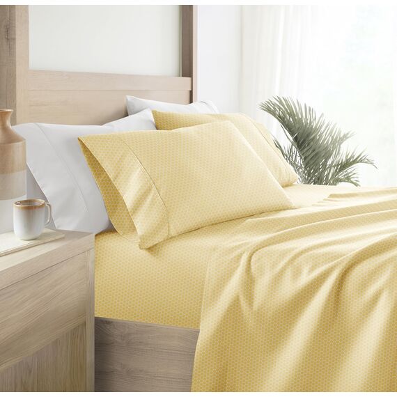 Linen Market 4-teiliges Queen-Bettwäsche-Set (geometrisch) – Schlafen Sie Besser als je zuvor mit diesen ultraweichen und kühlenden Bettlaken für Ihr Queen-Size-Bett – Tiefe Tasche für 40,6 cm große
