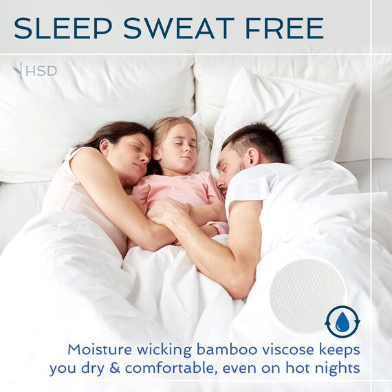 Hotel Sheets Direct 100 % Viskose aus Bambus-Bettlaken Twin XL – kühlende Luxus-Bettlaken mit tiefer Tasche – seidig weich – Marineblau