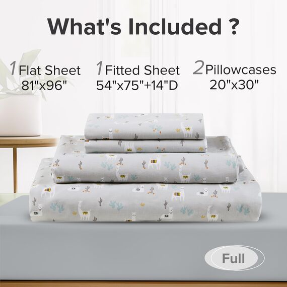 Comfort Spaces Bettlaken-Set aus 100% Baumwolle, atmungsaktiv, leicht, weich, mit 35,6 cm elastischer Tasche, passend für Matratzen bis zu 40,6 cm, gemütliche Ganzjahres-Bettwäsche, passender