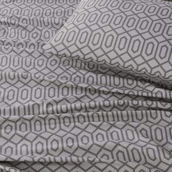 Comfort Spaces Bettlaken-Set aus 100% Baumwolle, atmungsaktiv, leicht, weich, mit 30,5 cm elastischer Tasche, passend für Matratzen bis zu 35,6 cm, gemütliche Ganzjahres-Bettwäsche, passender