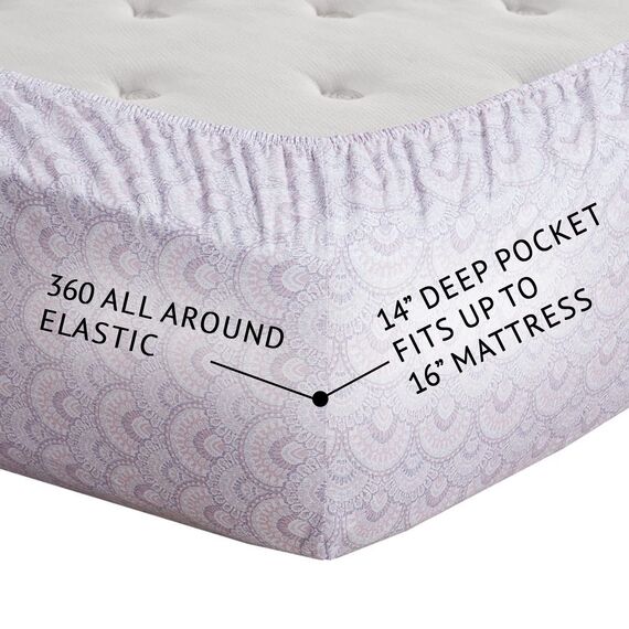 Comfort Spaces Bettlaken-Set aus 100% Baumwolle, atmungsaktiv, leicht, weich, mit 35,6 cm elastischer Tasche, passend für Matratzen bis zu 40,6 cm, gemütliche Ganzjahres-Bettwäsche, passender