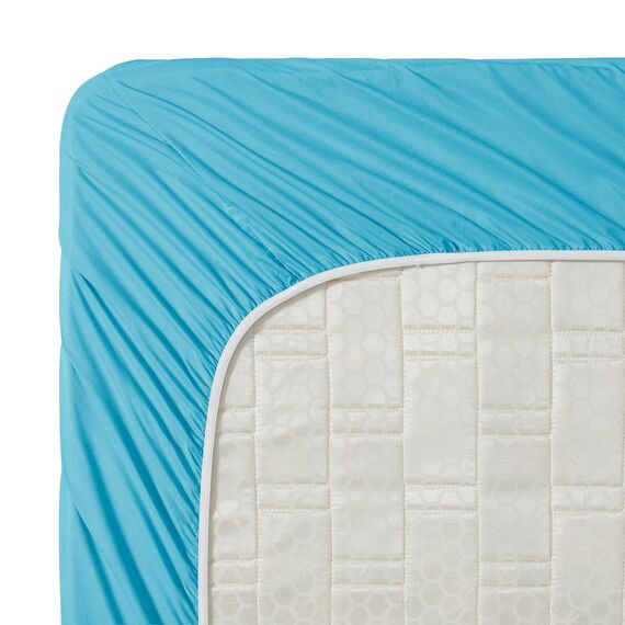 Clara Clark Luxury Soft Bedding Sheets & Pillowcases Bettwäsche-Set für Doppelbett, gebürstet, Tiefe Taschen, Mikrofaser, Beach Blue, Full