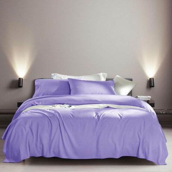 SONORO KATE Bettlaken-Set, superweiche Mikrofaser, Fadenzahl 1800, ägyptische Bettwäsche, passend für 45,7 - 61 cm tiefe Taschenmatratzen, knitterfrei, 6-teilig (Lavendel, King-Size)