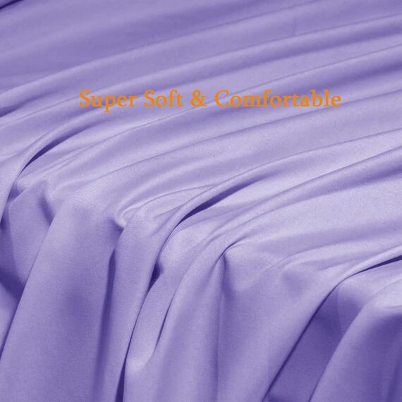 SONORO KATE Bettlaken-Set, superweiche Mikrofaser, Fadenzahl 1800, ägyptische Bettwäsche, passend für 45,7 - 61 cm tiefe Taschenmatratzen, knitterfrei, 6-teilig (Lavendel, King-Size)