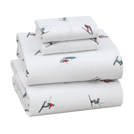RUVANTI Flurry Friends Bettlaken aus 100% Baumwollflanell, Queensize, 4 Stück