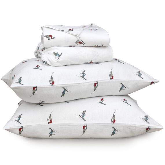 RUVANTI Flurry Friends Bettlaken aus 100% Baumwollflanell, Queensize, 4 Stück