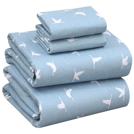RUVANTI Flanell-Bettlaken, Queen-Size-Größe, 100% Baumwolle, doppelt gebürstet, Tiefe Taschen, 40,6 cm, Queen-Size-Bettlaken-Set, für alle Jahreszeiten, atmungsaktiv und extra weich, warm und