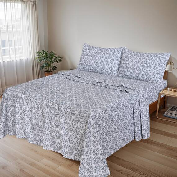 RUVANTI Flanell-Bettlaken, Queen-Size-Größe, 100% Baumwolle, doppelt gebürstet, Tiefe Taschen, 40,6 cm, Queen-Size-Bettlaken-Set, für alle Jahreszeiten, atmungsaktiv und extra weich, warm und