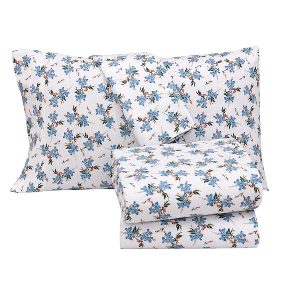 RUVANTI Flanell-Bettlaken-Sets in voller Größe – 100% Baumwolle, gebürstetes Flanell-Bettwäsche-Set – Tiefe Taschen 40,6 cm (passend für bis zu 45,7 cm) – alle Jahreszeiten atmungsaktiv und super
