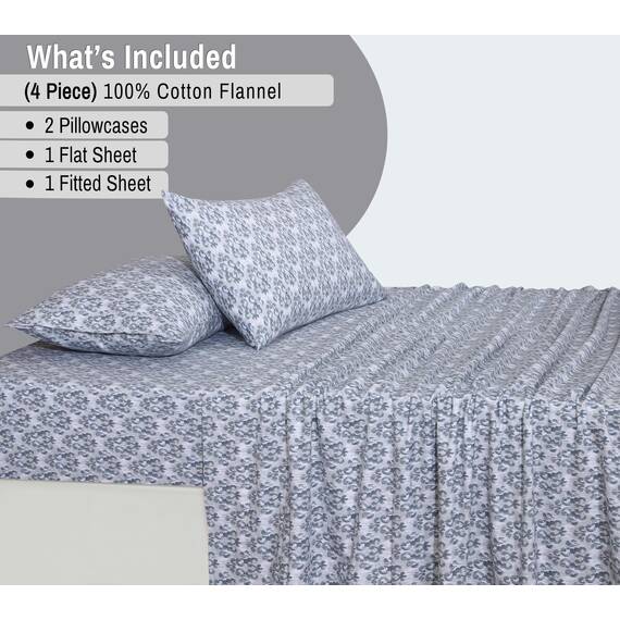 RUVANTI Flanell-Bettlaken, Queen-Size-Größe, 100% Baumwolle, doppelt gebürstet, Tiefe Taschen, 40,6 cm, Queen-Size-Bettlaken-Set, für alle Jahreszeiten, atmungsaktiv und extra weich, warm und