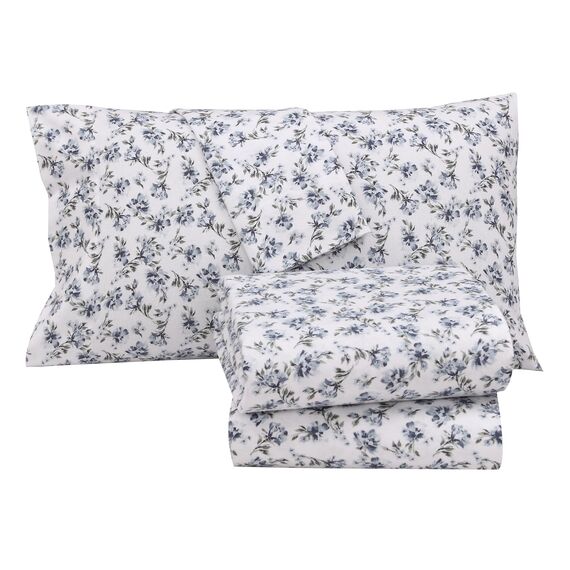 RUVANTI Flanell-Bettlaken-Sets für Queen-Size-Betten – 100% Baumwolle, gebürstetes Flanell-Bettwäsche-Set – Tiefe Taschen 40,6 cm (passend für bis zu 45,7 cm) – alle Jahreszeiten atmungsaktiv und