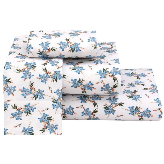 RUVANTI Flanell-Bettlaken-Sets in voller Größe – 100% Baumwolle, gebürstetes Flanell-Bettwäsche-Set – Tiefe Taschen 40,6 cm (passend für bis zu 45,7 cm) – alle Jahreszeiten atmungsaktiv und super