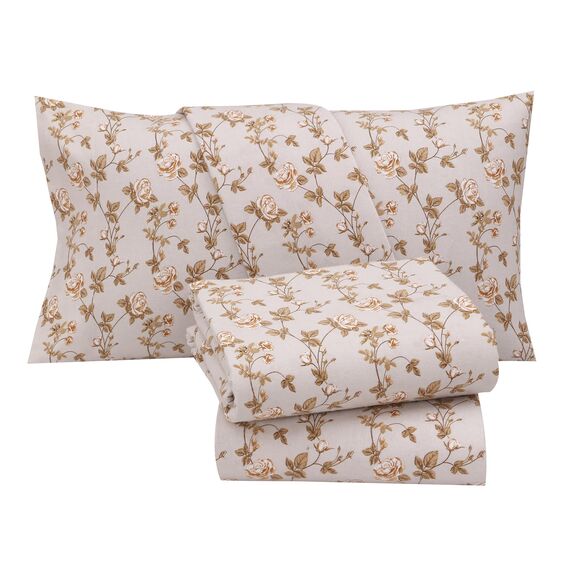 RUVANTI Flanell-Bettlaken-Sets für King-Size-Betten – 100 % Baumwolle, gebürstetes Flanell-Bettwäsche-Set – tiefe Taschen 40,6 cm (passend für bis zu 45,7 cm) – alle Jahreszeiten atmungsaktiv und