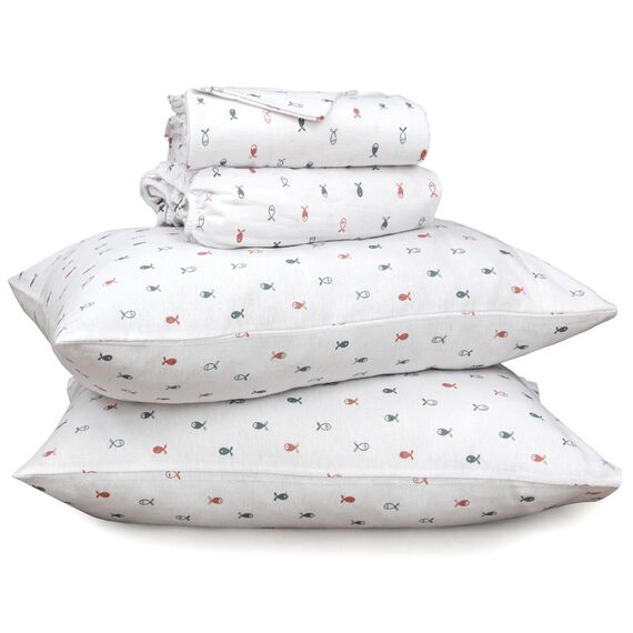 RUVANTI Flanell-Bettlaken-Sets für King-Size-Betten – 100 % Baumwolle, gebürstetes Flanell-Bettwäsche-Set – tiefe Taschen 40,6 cm (passend für bis zu 45,7 cm) – alle Jahreszeiten atmungsaktiv und