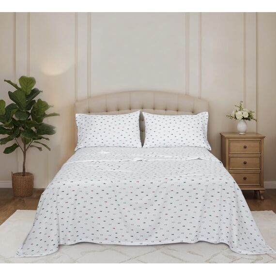 RUVANTI Flanell-Bettlaken-Sets für King-Size-Betten – 100 % Baumwolle, gebürstetes Flanell-Bettwäsche-Set – tiefe Taschen 40,6 cm (passend für bis zu 45,7 cm) – alle Jahreszeiten atmungsaktiv und
