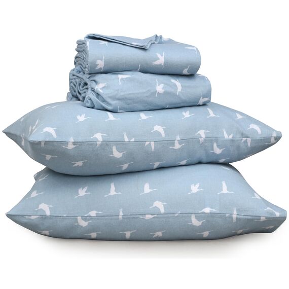 Ruvanti 100 % Baumwolle, 4-teiliges Flanell-Bettlaken, volle Tasche, warm, super weich, atmungsaktiv, feuchtigkeitsableitend, volle Größe, 2 Kissenbezüge, Timbre Paisleygrün