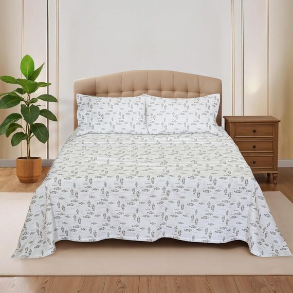 RUVANTI Flanell-Bettlaken-Sets für King-Size-Betten – 100% Baumwolle, gebürstetes Flanell-Bettwäsche-Set – Tiefe Taschen 40,6 cm (passend für bis zu 45,7 cm) – alle Jahreszeiten atmungsaktiv und