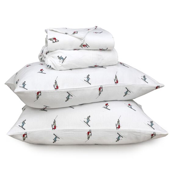RUVANTI Flurry Friends Flanell-Bettwäsche-Set für King-Size-Betten – 100% gebürstete Baumwolle, Tiefe Taschen, 40,6 cm, atmungsaktiv und extra weich, warm und gemütlich, 4-teilig