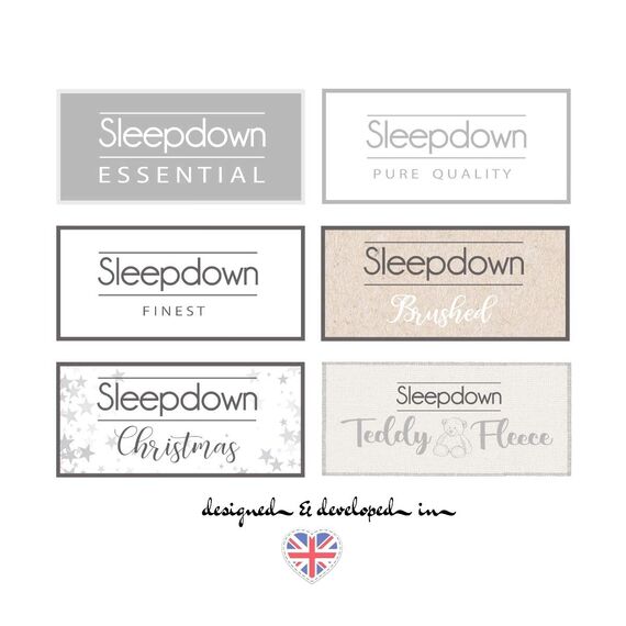 Sleepdown Wende-Bettwäsche-Set, texturiert, gestreift, pflegeleicht, weich, kuschelig, 155 x 220 cm + 2 Kissenbezüge 80 x 80 cm, Polycotton, Violett, 5056242763604