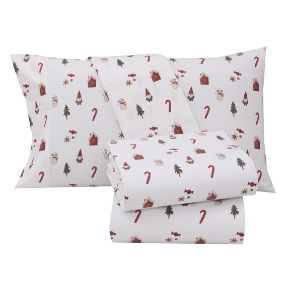 RUVANTI Flanell-Bettlaken-Sets für Doppelbetten – 100 % Baumwolle, gebürstetes Flanell-Bettwäsche-Set – tiefe Taschen 40,6 cm (passend für bis zu 45,7 cm) – alle Jahreszeiten atmungsaktiv und super