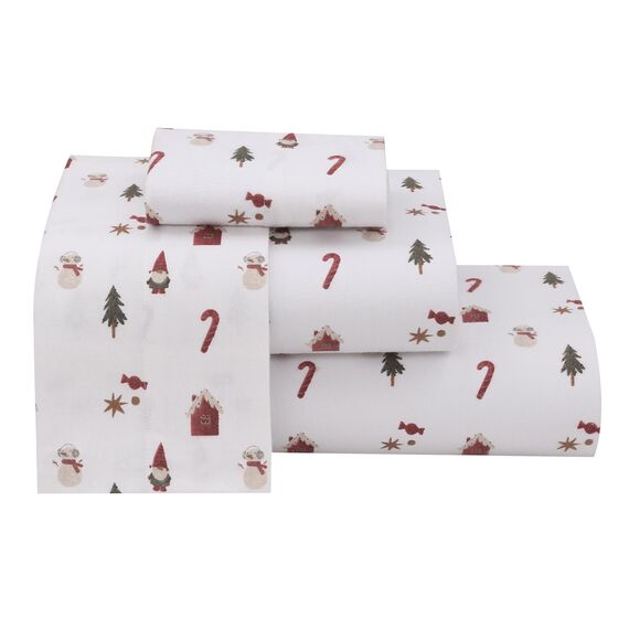 RUVANTI Flanell-Bettlaken-Sets für Doppelbetten – 100 % Baumwolle, gebürstetes Flanell-Bettwäsche-Set – tiefe Taschen 40,6 cm (passend für bis zu 45,7 cm) – alle Jahreszeiten atmungsaktiv und super