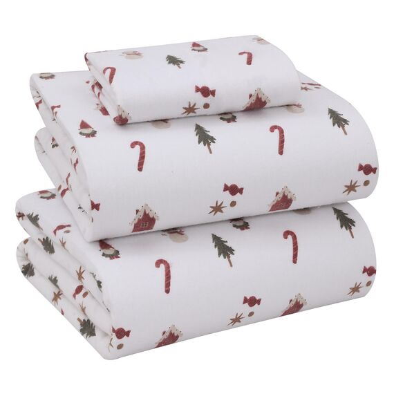 RUVANTI Flanell-Bettlaken-Sets für Doppelbetten – 100 % Baumwolle, gebürstetes Flanell-Bettwäsche-Set – tiefe Taschen 40,6 cm (passend für bis zu 45,7 cm) – alle Jahreszeiten atmungsaktiv und super